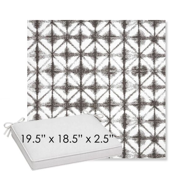 Picture of Midori Stone | Sunbrella® 19.5" x 18.5" Outdoor Dining Cushion