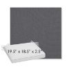 Picture of Natte Charcoal Chine | Sunbrella® 19.5" x 18.5" Outdoor Dining Cushion