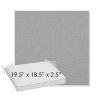 Picture of Natte Grey Chine | Sunbrella® 19.5" x 18.5" Outdoor Dining Cushion