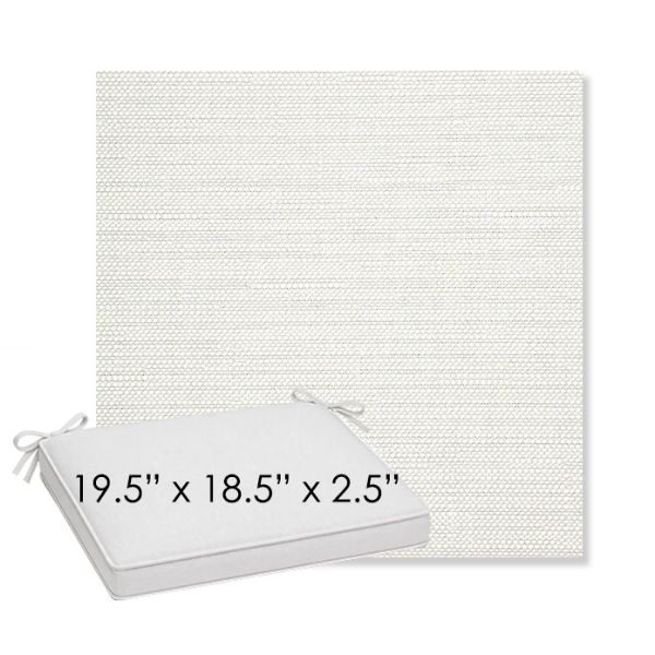 Picture of Piazza Cloud | Sunbrella® 19.5" x 18.5" Outdoor Dining Cushion