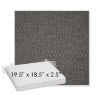 Picture of Piazza Graphite | Sunbrella® 19.5" x 18.5" Outdoor Dining Cushion