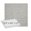 Picture of Piazza Pebble | Sunbrella® 19.5" x 18.5" Outdoor Dining Cushion