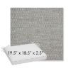 Picture of Piazza Stone | Sunbrella® 19.5" x 18.5" Outdoor Dining Cushion