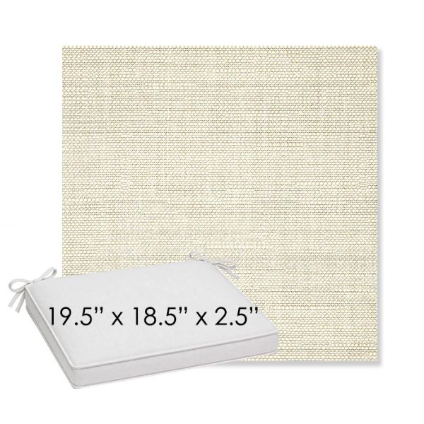 Picture of Piazza Vapor | Sunbrella® 19.5" x 18.5" Outdoor Dining Cushion