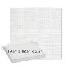 Picture of Piazza White | Sunbrella® 19.5" x 18.5" Outdoor Dining Cushion