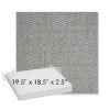 Picture of Pique Ash | Sunbrella® 19.5" x 18.5" Outdoor Dining Cushion