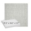Picture of Pique Cloud | Sunbrella® 19.5" x 18.5" Outdoor Dining Cushion