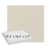 Picture of Play Snow | Sunbrella® 19.5" x 18.5" Outdoor Dining Cushion