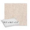 Picture of Poros Linen | Sunbrella® 19.5" x 18.5" Outdoor Dining Cushion