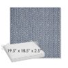 Picture of Posh Sapphire | Sunbrella® 19.5" x 18.5" Outdoor Dining Cushion