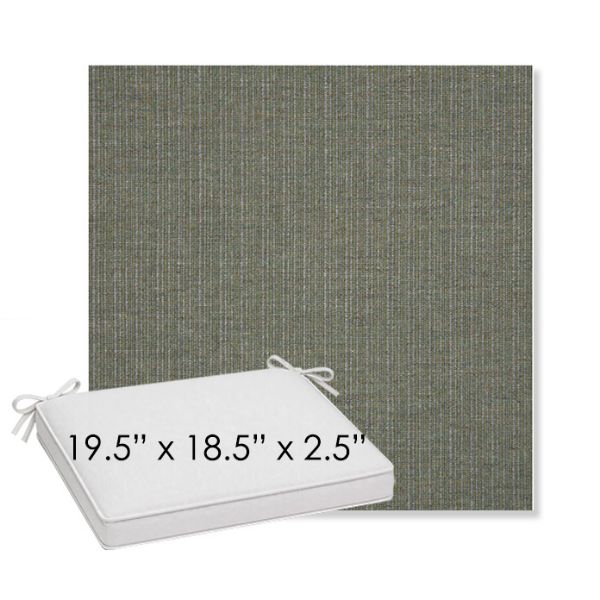 Picture of Proven Olive | Sunbrella® 19.5" x 18.5" Outdoor Dining Cushion