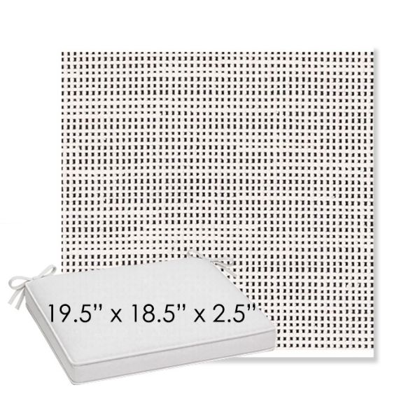 Picture of Rest Ink | Sunbrella® 19.5" x 18.5" Outdoor Dining Cushion