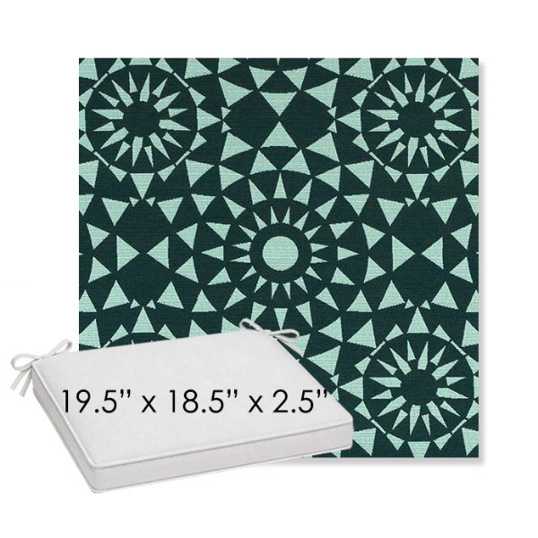 Picture of Sundial Seaweed | Sunbrella® 19.5" x 18.5" Outdoor Dining Cushion
