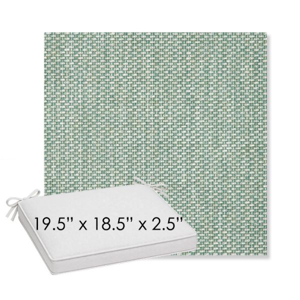 Picture of Tailored Spa | Sunbrella® 19.5" x 18.5" Outdoor Dining Cushion
