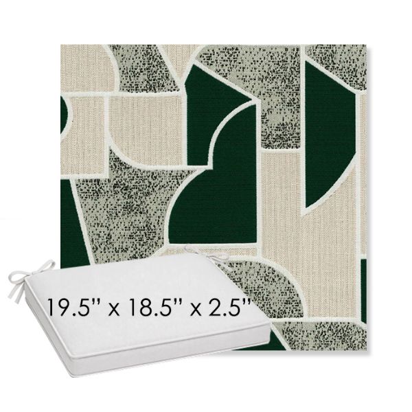 Picture of Territory Oxide | Sunbrella® 19.5" x 18.5" Outdoor Dining Cushion