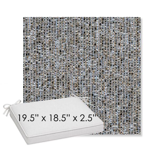 Picture of Tundra Atlantis | Sunbrella® 19.5" x 18.5" Outdoor Dining Cushion
