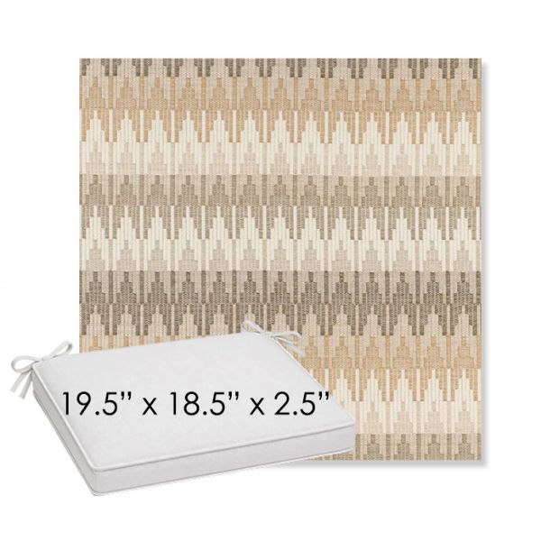 Picture of Valley Dune | Sunbrella® 19.5" x 18.5" Outdoor Dining Cushion
