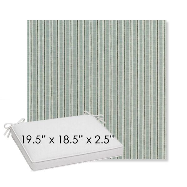Picture of William Rosemary | Sunbrella® 19.5" x 18.5" Outdoor Dining Cushion