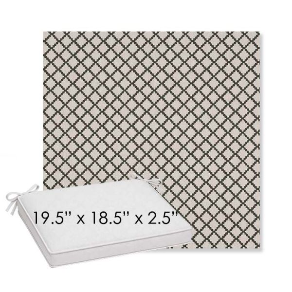 Picture of Yardly Hedge | Sunbrella® 19.5" x 18.5" Outdoor Dining Cushion