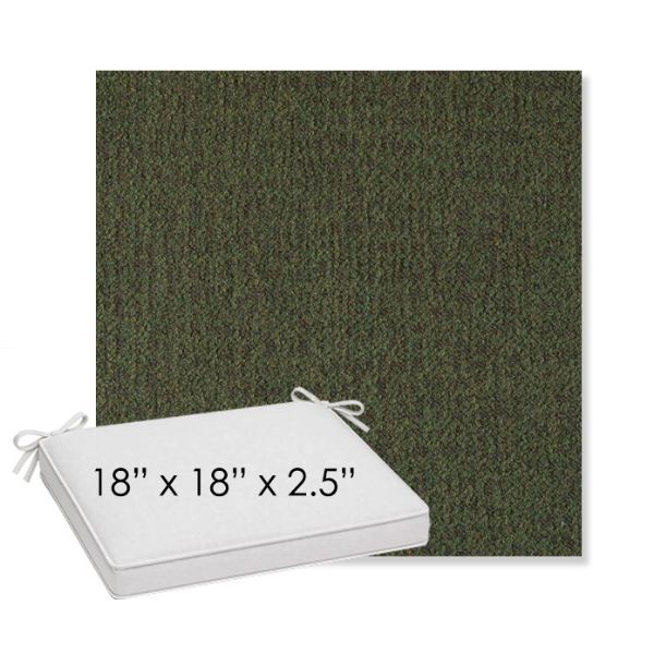 Picture of Abstraction Juniper | Sunbrella® 18" x 18" x 2.5" Outdoor Dining Cushion
