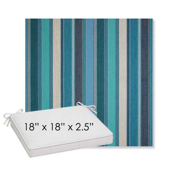 Picture of Ascend Oasis | Sunbrella® 18" x 18" x 2.5" Outdoor Dining Cushion
