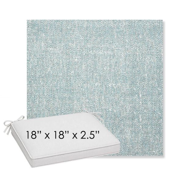 Picture of Chartres Opal | Sunbrella® 18" x 18" x 2.5" Outdoor Dining Cushion