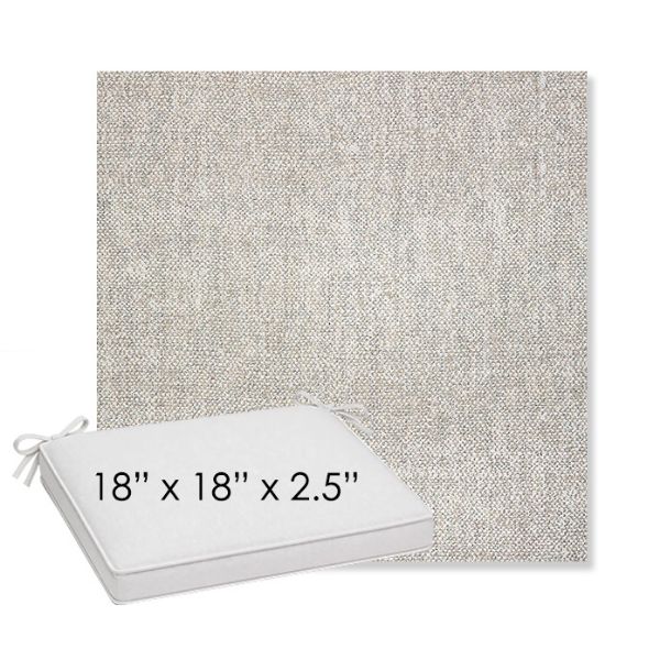 Picture of Chartres Silk | Sunbrella® 18" x 18" x 2.5" Outdoor Dining Cushion