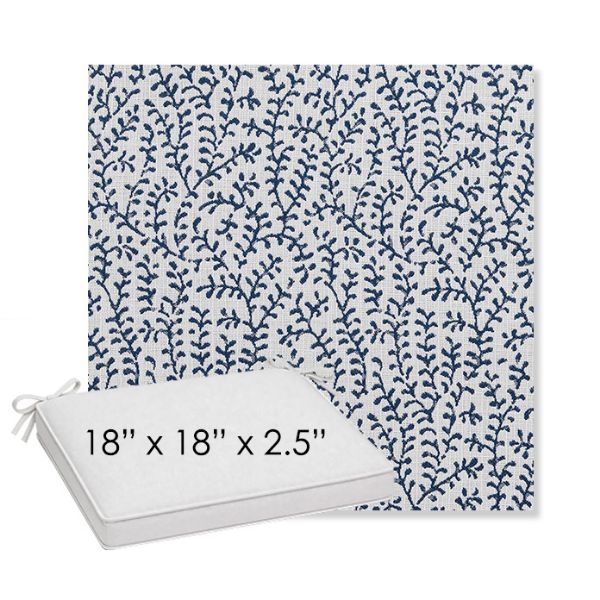 Picture of Eberly Peacock | Sunbrella® 18" x 18" x 2.5" Outdoor Dining Cushion
