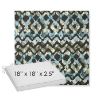 Picture of Inga Green Tea | Sunbrella® 18" x 18" x 2.5" Outdoor Dining Cushion