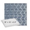 Picture of Key Figure Indigo | Sunbrella® 18" x 18" x 2.5" Outdoor Dining Cushion