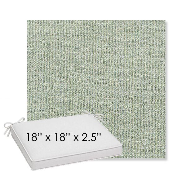 Picture of Kismet Moss | Sunbrella® 18" x 18" x 2.5" Outdoor Dining Cushion