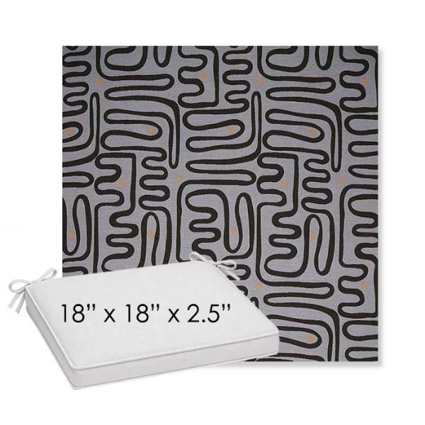 Picture of Nema Moonlight | Sunbrella® 18" x 18" x 2.5" Outdoor Dining Cushion