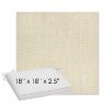 Picture of Pique Flax | Sunbrella® 18" x 18" x 2.5" Outdoor Dining Cushion