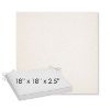 Picture of Posh Snow | Sunbrella® 18" x 18" x 2.5" Outdoor Dining Cushion