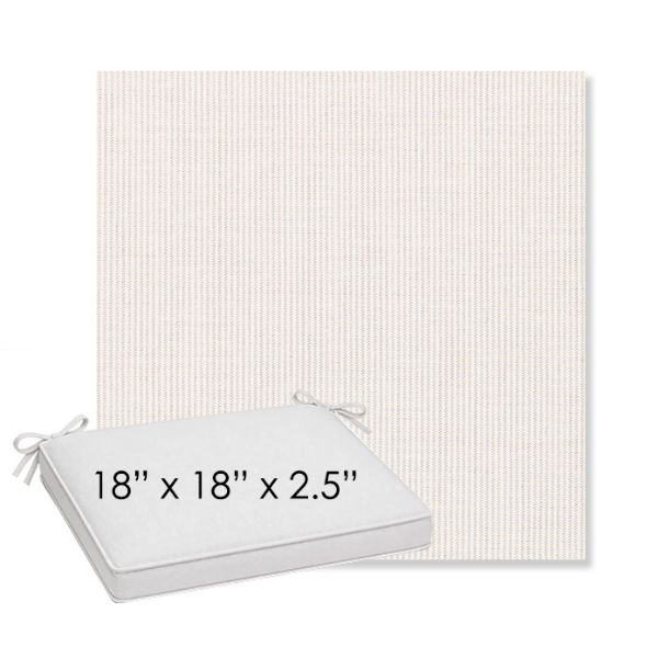 Picture of Replay Linen | Sunbrella® 18" x 18" x 2.5" Outdoor Dining Cushion