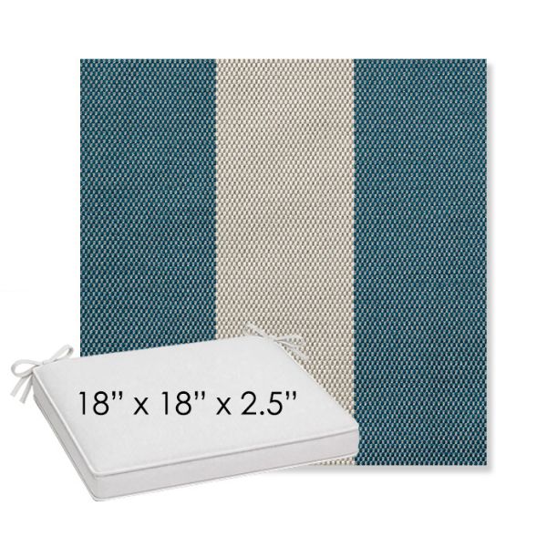 Picture of Rothko Curacao | Sunbrella® 18" x 18" x 2.5" Outdoor Dining Cushion