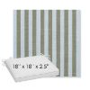 Picture of Sail Away Aloe | Sunbrella® 18" x 18" x 2.5" Outdoor Dining Cushion