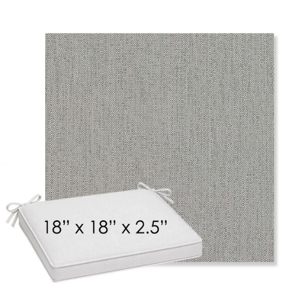 Picture of Savane Nimbus | Sunbrella® 18" x 18" x 2.5" Outdoor Dining Cushion