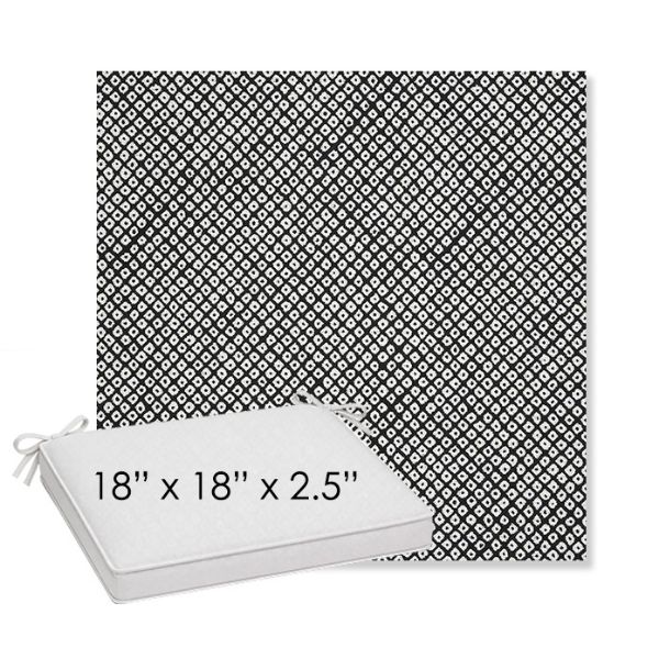 Picture of Shibori Classic | Sunbrella® 18" x 18" x 2.5" Outdoor Dining Cushion