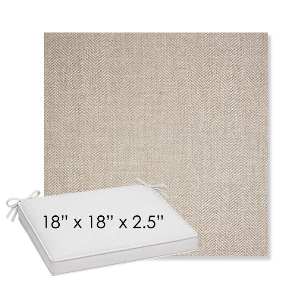 Picture of Switch Flax | Sunbrella® 18" x 18" x 2.5" Outdoor Dining Cushion