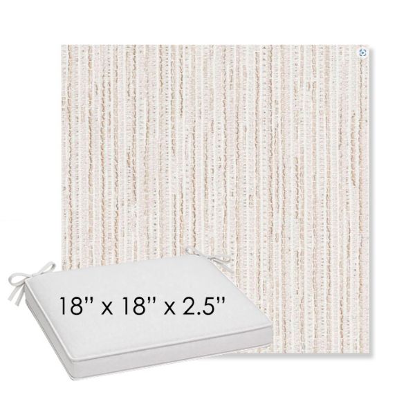 Picture of Tectonic Parchment | Sunbrella® 18" x 18" x 2.5" Outdoor Dining Cushion
