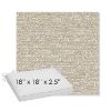 Picture of Tundra Gypsum | Sunbrella® 18" x 18" x 2.5" Outdoor Dining Cushion