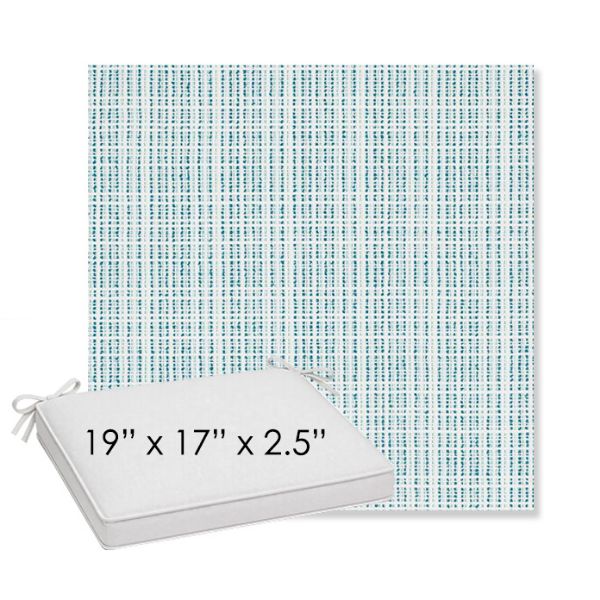 Picture of Benson Lagoon | Sunbrella® 19" x 17" x 3" Outdoor Dining Cushion