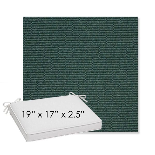 Picture of Boardwalk Coaster | Sunbrella® 19" x 17" x 3" Outdoor Dining Cushion
