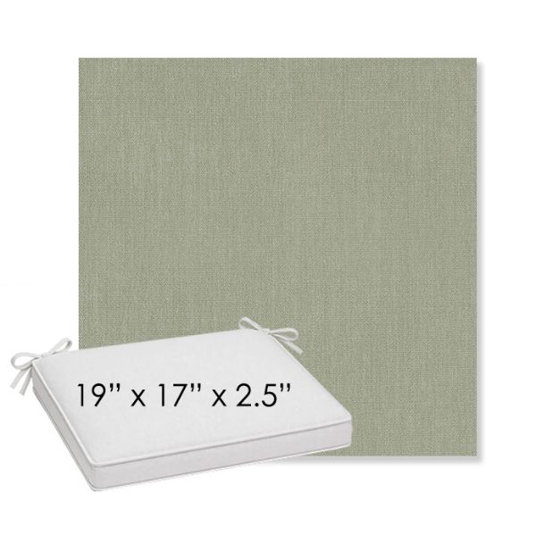 Picture of Canvas Seasalt | Sunbrella® 19" x 17" x 3" Outdoor Dining Cushion