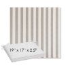 Picture of Costa Nickel | Sunbrella® 19" x 17" x 3" Outdoor Dining Cushion