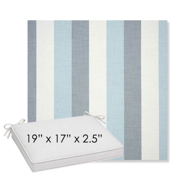Picture of Direction Dew | Sunbrella® 19" x 17" x 3" Outdoor Dining Cushion