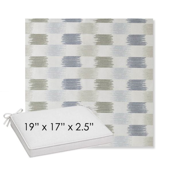 Picture of Dream Mist | Sunbrella® 19" x 17" x 3" Outdoor Dining Cushion