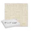 Picture of Escher Alabaster | Sunbrella® 19" x 17" x 3" Outdoor Dining Cushion