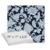 Picture of Floral Song Navy | Sunbrella® 19" x 17" x 3" Outdoor Dining Cushion